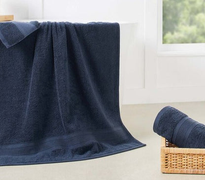 PURE-LUXE PREMIUM COTTON 600-GSM TOWELS (Navy Blue)