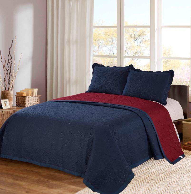 STUDIO SERENITY REVERSIBLE QUILTED BEDCOVER