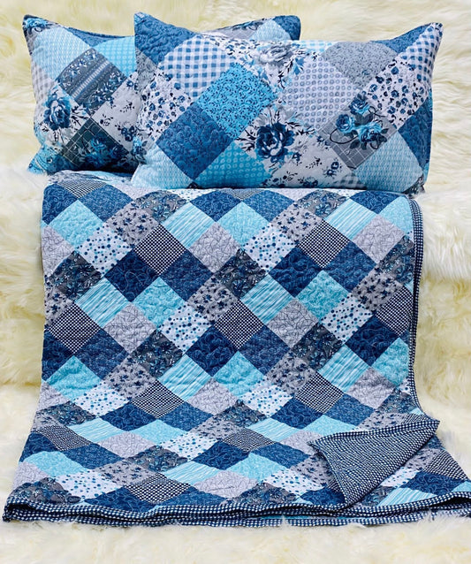 ROMANZ BEDCOVER (Reversible + Quilted)