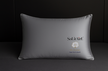 ✨ Silk Protein Super Soft Pillow Pair (2 Pc) | 100% Organic | Vegan, Hypoallergenic & Skin-Friendly Luxury