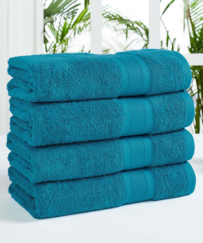 PURE-LUXE PREMIUM COTTON 600-GSM TOWELS (Teal Blue)