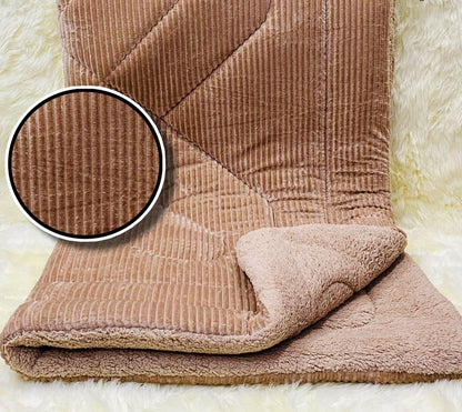 Sherpa Ultra-Warm Winter Quilt 350-GSM (Beige)