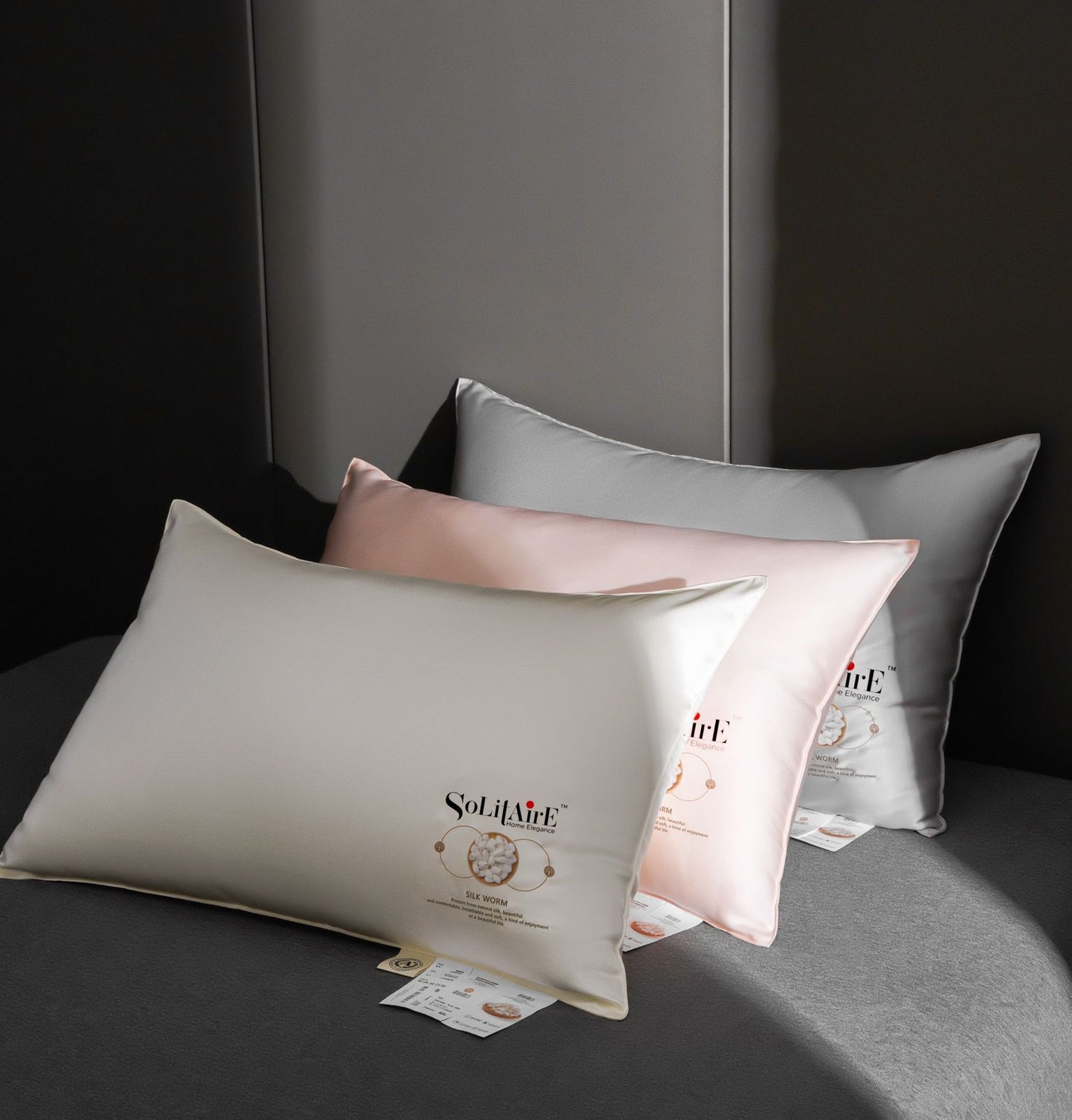 ✨ Silk Protein Super Soft Pillow Pair (2 Pc) | 100% Organic | Vegan, Hypoallergenic & Skin-Friendly Luxury