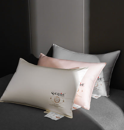 ✨ Silk Protein Super Soft Pillow Pair (2 Pc) | 100% Organic | Vegan, Hypoallergenic & Skin-Friendly Luxury