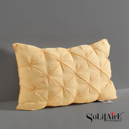 ✨ Solitaire Feathery Super Soft Pillow Pair (2 Pc) | Hypoallergenic Cervical Support | Ultra-Breathable