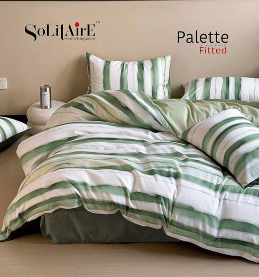 Palette Fitted Reversible Comforter Set Luxury Bedding