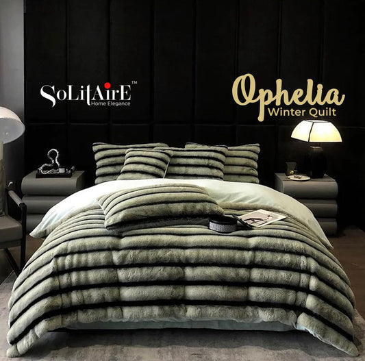 Ophelia Rabbit-Fur Ultra-Warm Winter Quilt Skin-Friendly