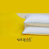 ✨ Solitaire Bliss Cotton Embroidered Pillow Pair – Ultra Soft, Fancy Edges, 100% Cotton (2 Pieces) ✨