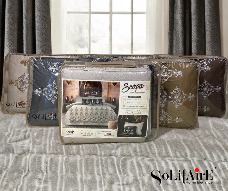 SCAPA – Designer Quilted Bedcover Set Of 5 Pc