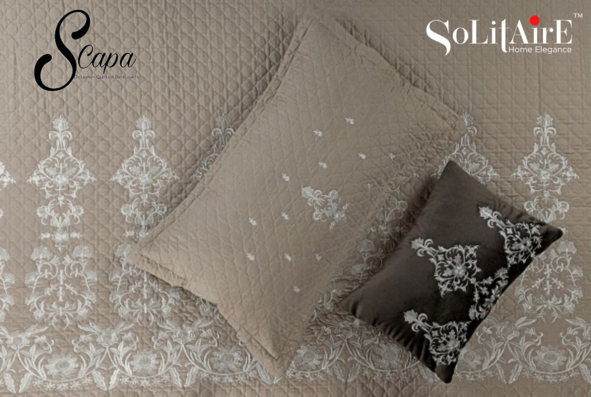 SCAPA – Designer Quilted Bedcover Set Of 5 Pc