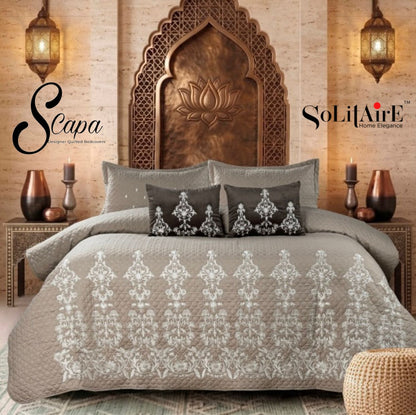 SCAPA – Designer Quilted Bedcover Set Of 5 Pc