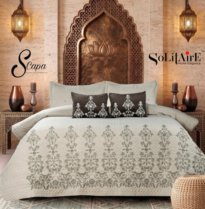 SCAPA – Designer Quilted Bedcover Set Of 5 Pc