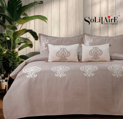 MAJESTIC – Designer Quilted Bedcover Set Of 5 Pc