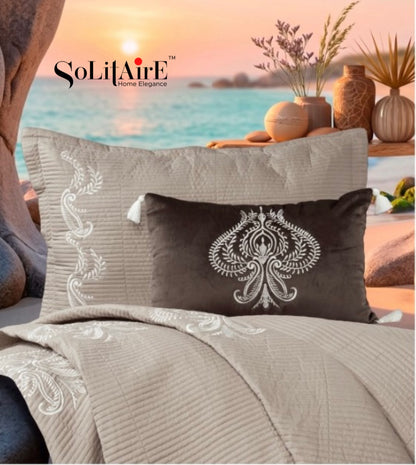 MAJESTIC – Designer Quilted Bedcover Set Of 5 Pc
