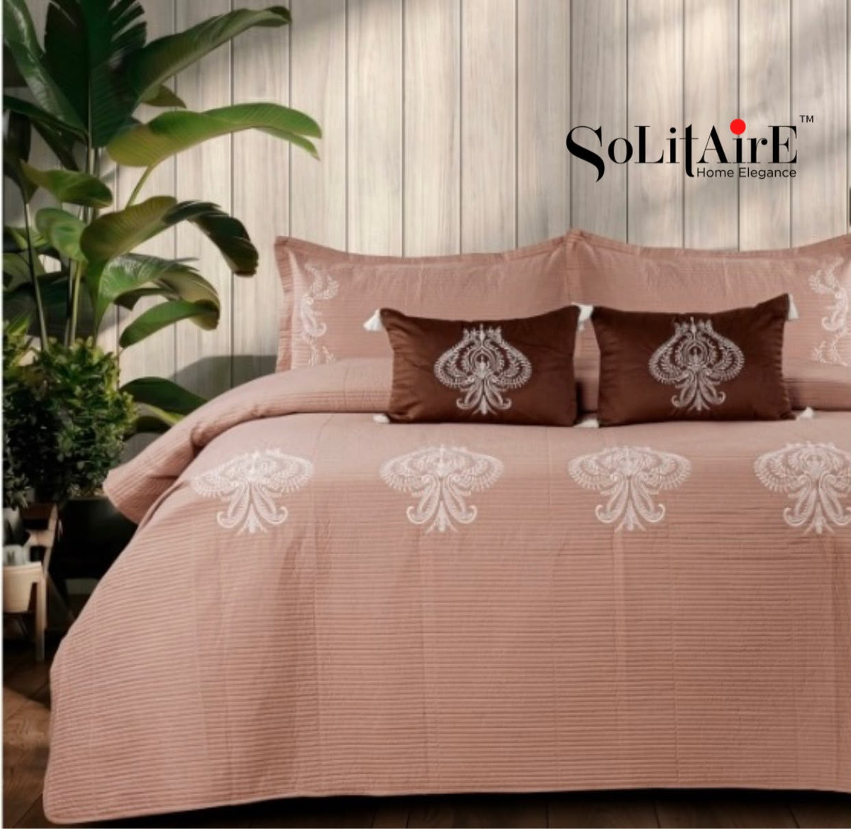 MAJESTIC – Designer Quilted Bedcover Set Of 5 Pc