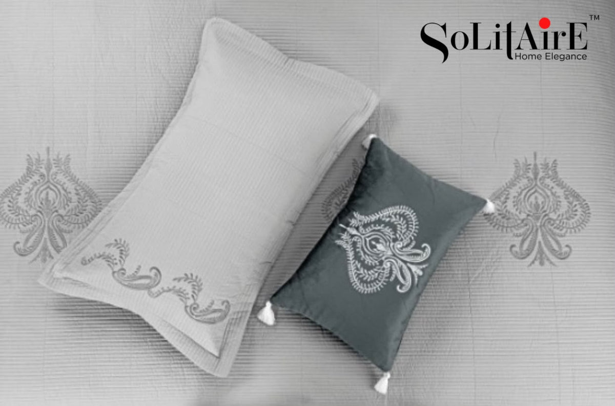 MAJESTIC – Designer Quilted Bedcover Set Of 5 Pc