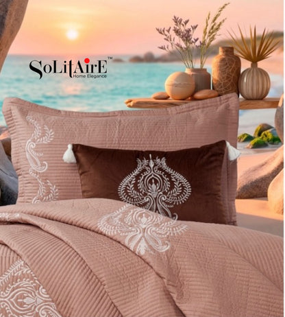 MAJESTIC – Designer Quilted Bedcover Set Of 5 Pc
