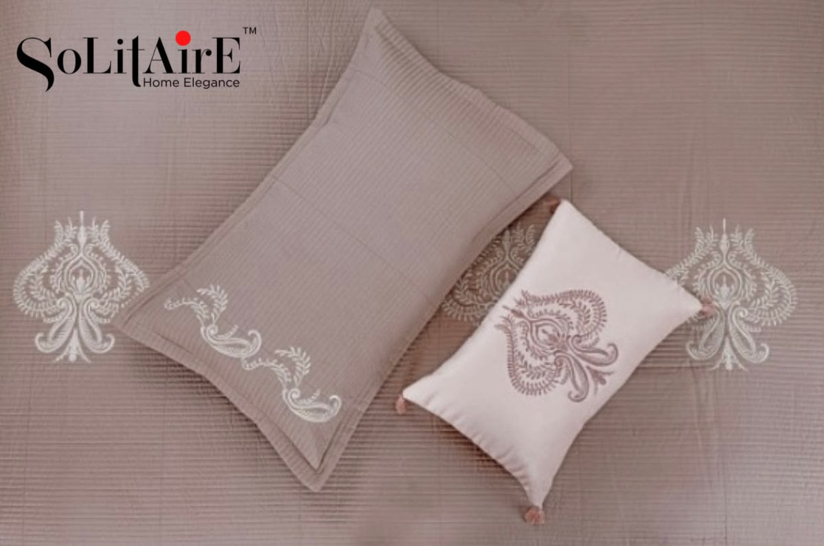 MAJESTIC – Designer Quilted Bedcover Set Of 5 Pc