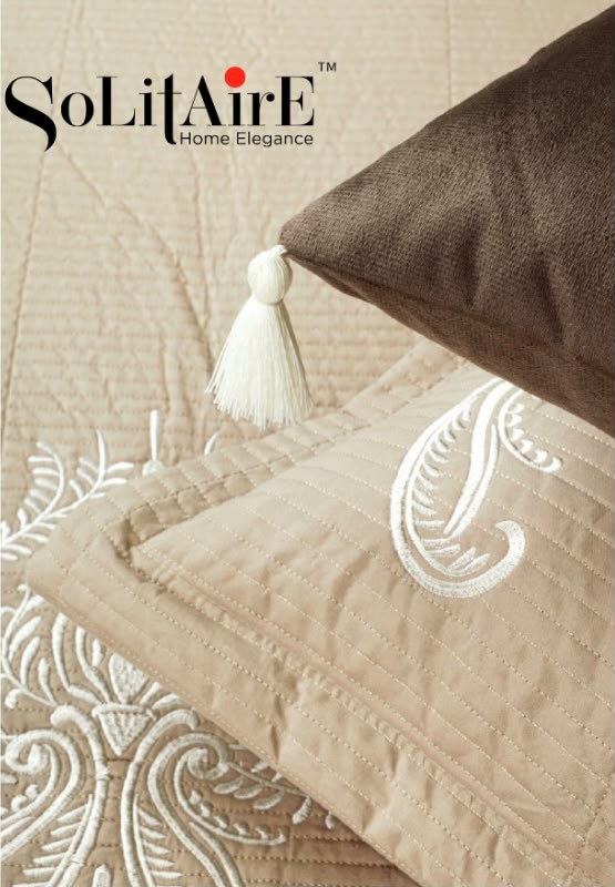 MAJESTIC – Designer Quilted Bedcover Set Of 5 Pc