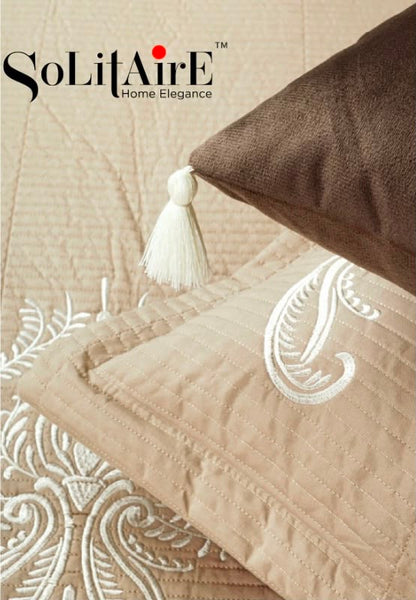MAJESTIC – Designer Quilted Bedcover Set Of 5 Pc