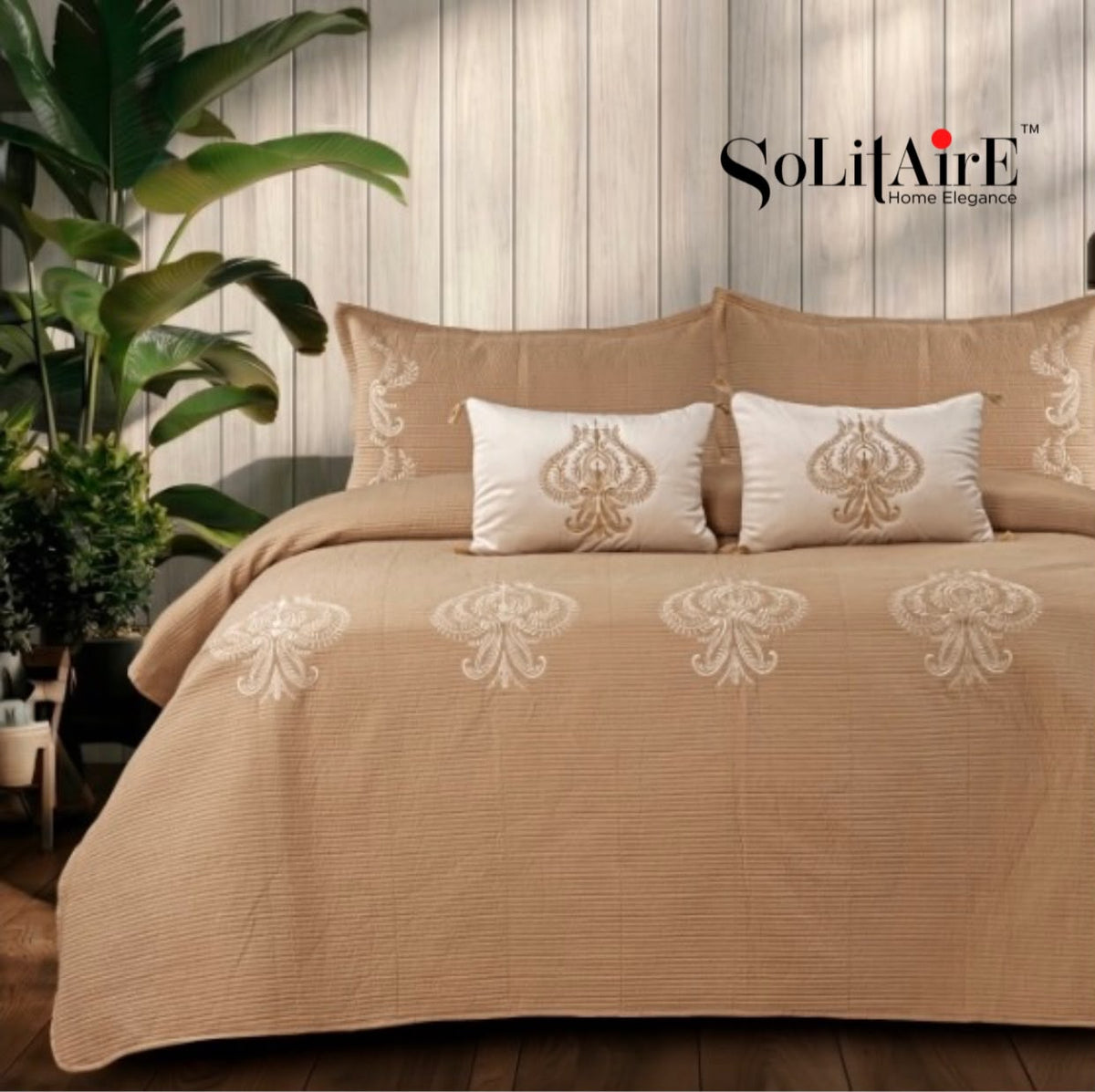 MAJESTIC – Designer Quilted Bedcover Set Of 5 Pc