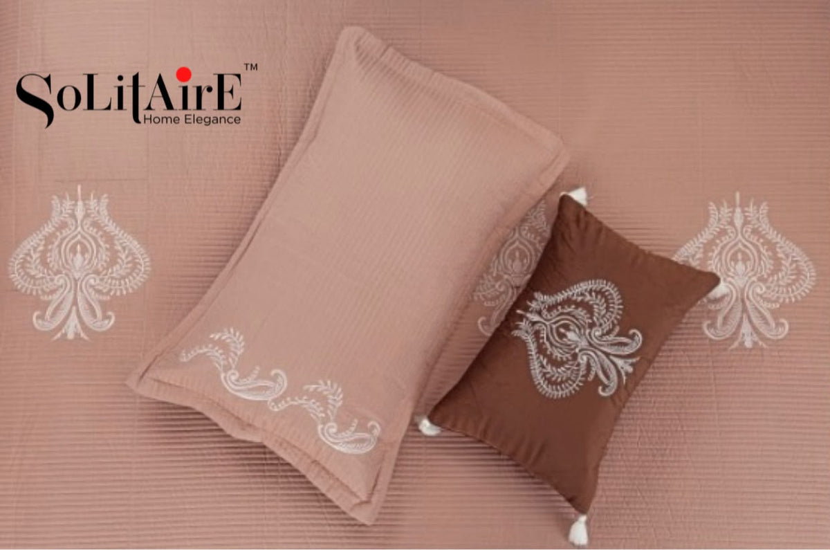 MAJESTIC – Designer Quilted Bedcover Set Of 5 Pc