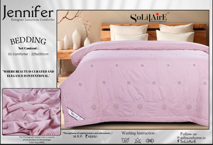 JENNIFER Double bed  and single bed embroidery comforter