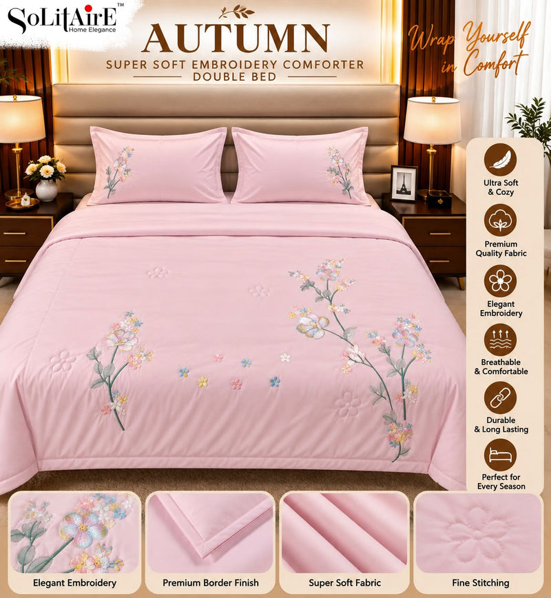 AUTUMN embroidered AC comforter