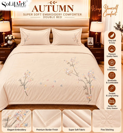 AUTUMN embroidered AC comforter