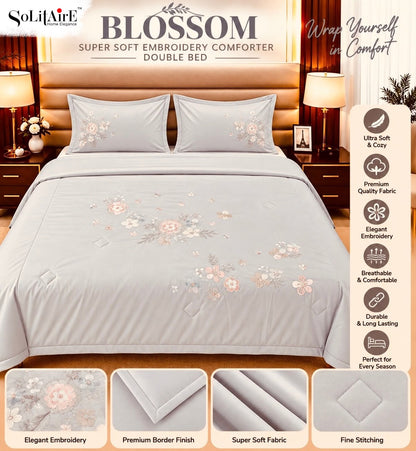 BLOSSOM EMBROIDERED AC COMFORTER