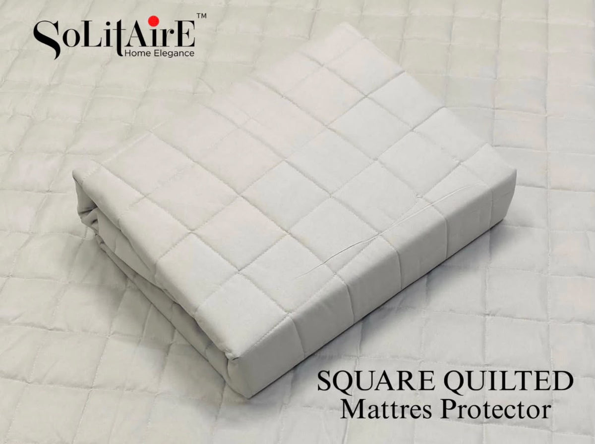 SQUARE QUILTED MATTRESS PROTECTOR