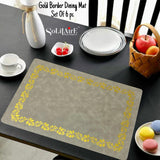 GOLD BORDER DINING TABLE MAT