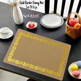 GOLD BORDER DINING TABLE MAT