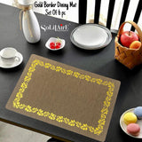 GOLD BORDER DINING TABLE MAT
