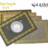 GOLD BORDER DINING TABLE MAT