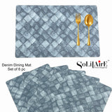 LEATHER DENIM DINING MAT