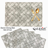 LEATHER DENIM DINING MAT
