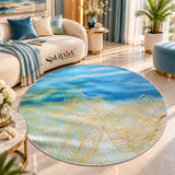 ROUND ANTI SKIT CARPETS DIGITAL PRINTED