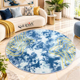 ROUND ANTI SKIT CARPETS DIGITAL PRINTED