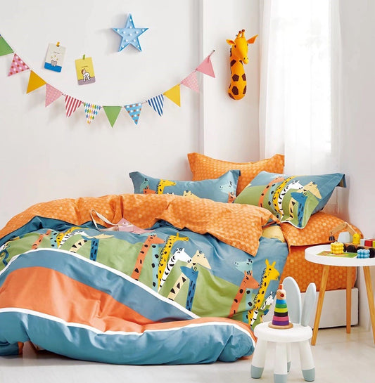 Little county King Size Cotton Bedsheet Set