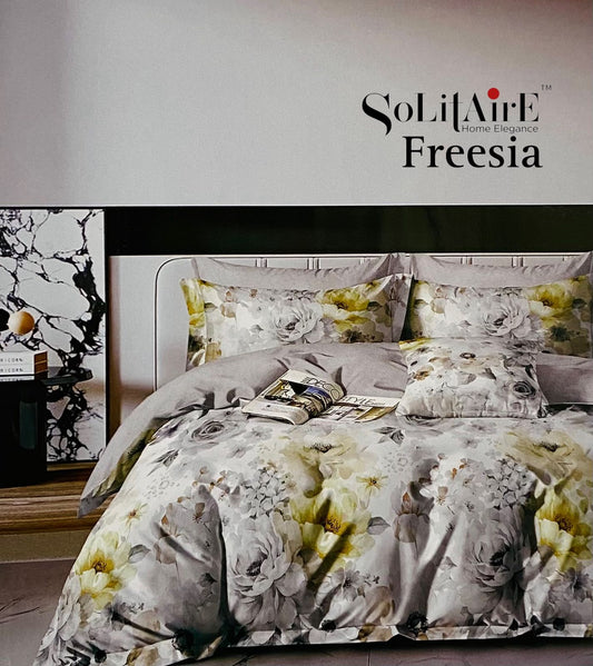🌸 FREESIA 100% Cotton Queen Size Bedsheet Set