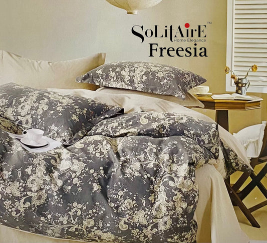 🌸 FREESIA 100% Cotton Queen Size Bedsheet Set