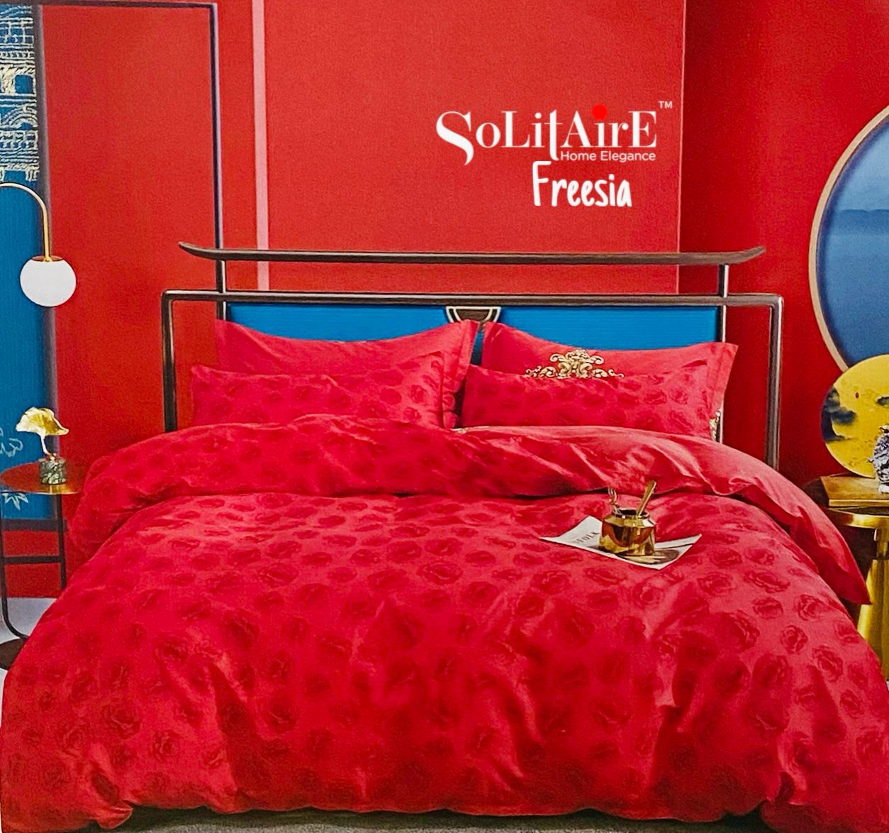 🌸 FREESIA 100% Cotton Queen Size Bedsheet Set