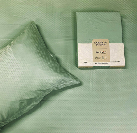 LAVISH JACQUARD BEDSHEET (KING-SIZE, SUPER-SOFT, Colours Available)