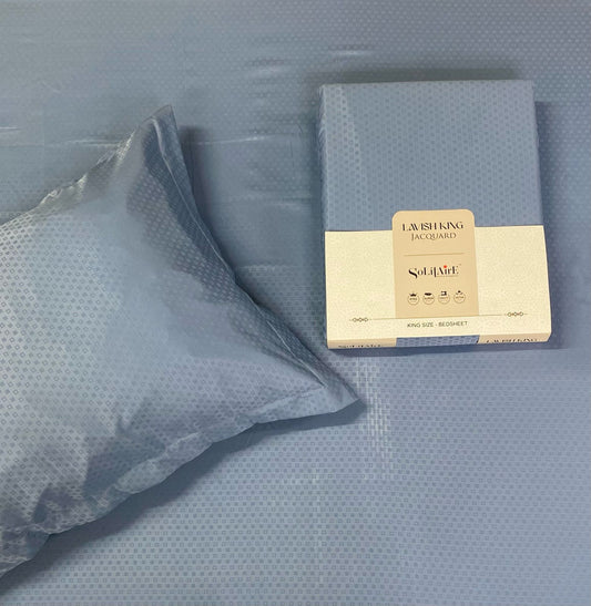LAVISH JACQUARD BEDSHEET (KING-SIZE, SUPER-SOFT, Colours Available)