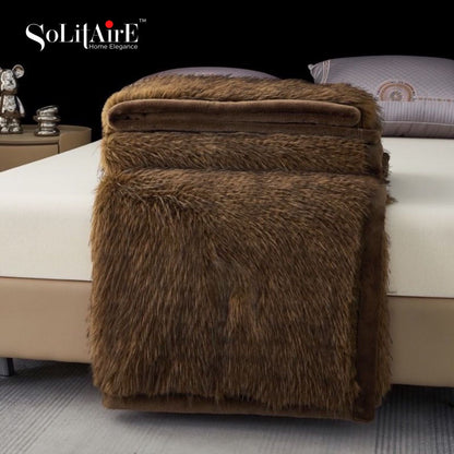 GRIZZLY LUXURY KOREAN MINK DOUBLE PLY BLANKET - SUPERSOFT ULTRA WARM