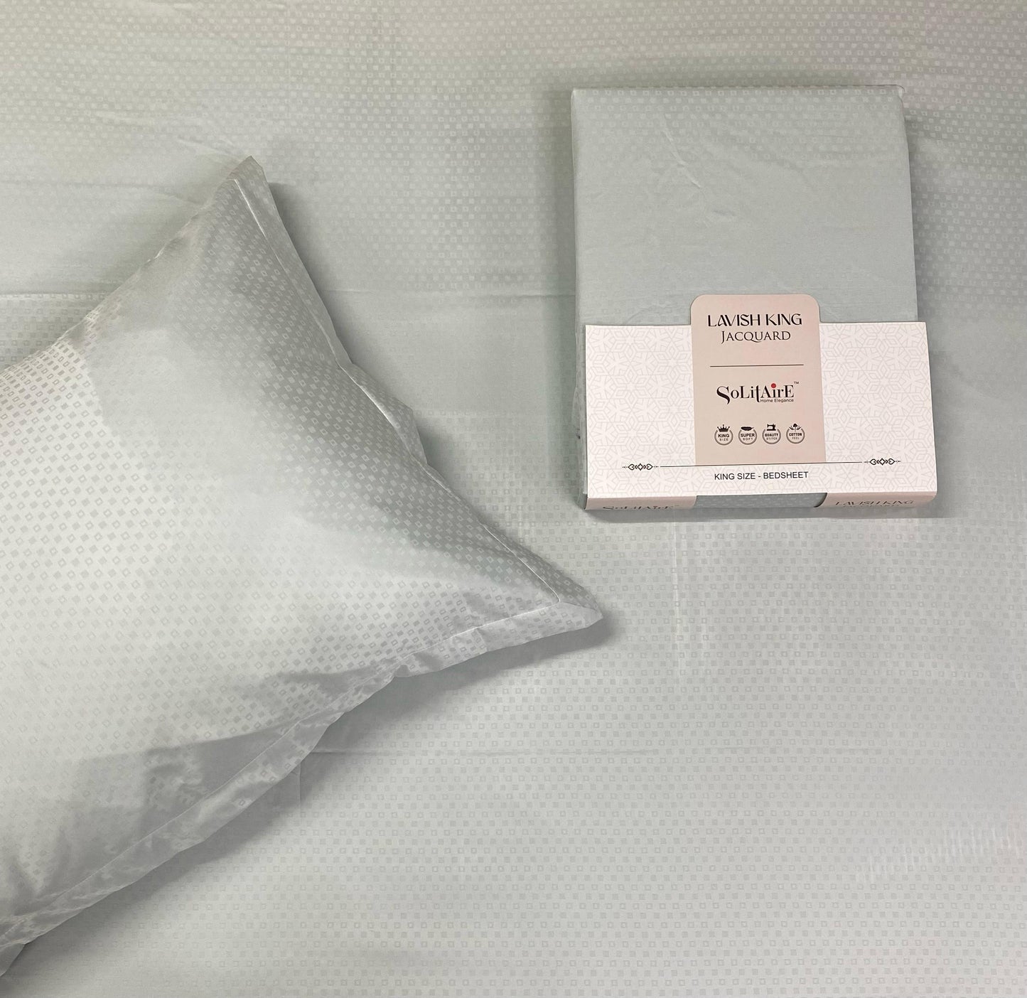 LAVISH JACQUARD BEDSHEET (KING-SIZE, SUPER-SOFT, Colours Available)