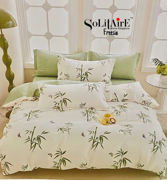 🌸 FREESIA 100% Cotton Queen Size Bedsheet Set