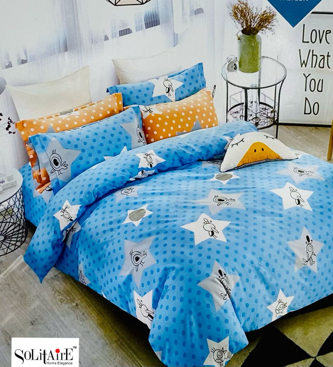 🌸 FREESIA 100% Cotton Queen Size Bedsheet Set