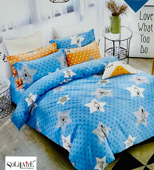 🌸 FREESIA 100% Cotton Queen Size Bedsheet Set